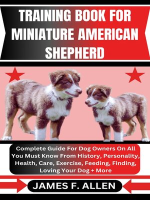cover image of TRAINING BOOK FOR MINIATURE AMERICAN SHEPHERD